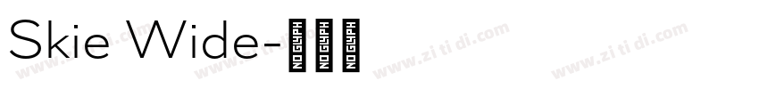 Skie Wide字体转换